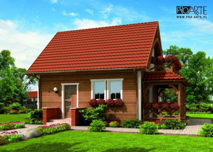 ORLEAN 2 dom letniskowy z poddaszem - wizualizacja 2