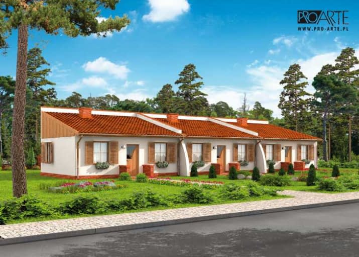 LUBLANA 2 dom letniskowy (zabudowa szeregowa) - wizualizacja 2