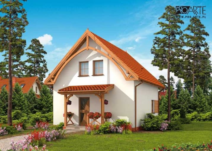 ORLEAN 3 dom letniskowy z poddaszem - wizualizacja 2