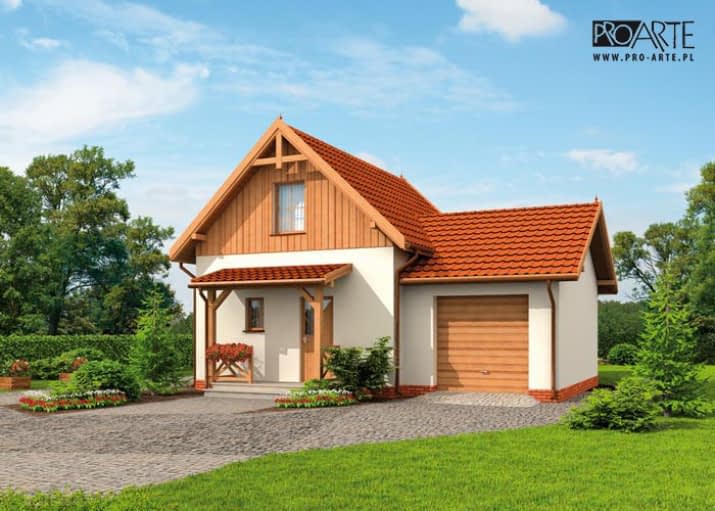 OKLAHOMA 2 dom letniskowy z poddaszem - wizualizacja 2