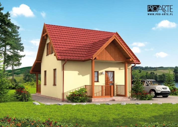 ORLEAN 4 dom letniskowy z poddaszem - wizualizacja 2