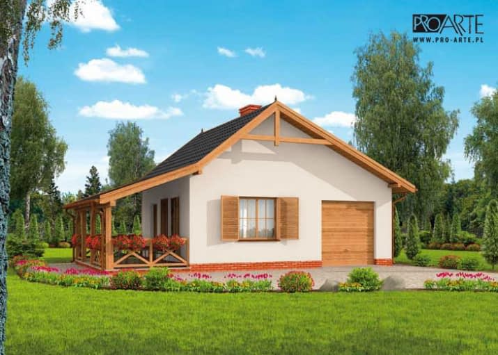 BAHIA szkielet drewniany, dom letniskowy - wizualizacja 2