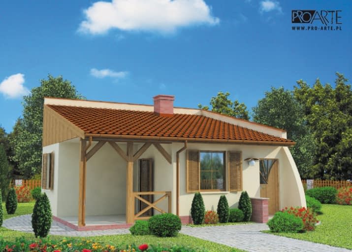 LUBLANA szkielet drewniany dom letniskowy - wizualizacja 2