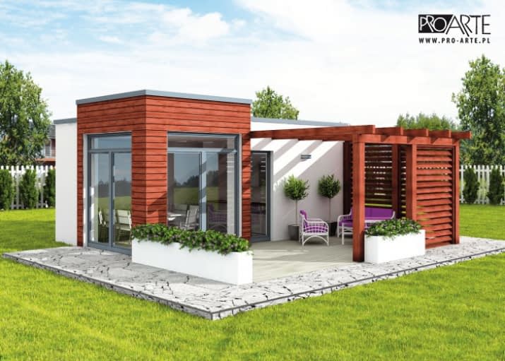 PALMAS szkielet drewniany dom letniskowy - wizualizacja 2