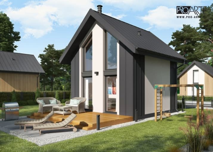 LIDO A OC letniskowy, ocieplony na zgłoszenie do 35m2 - wizualizacja 2