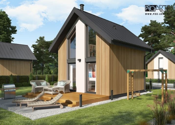 LIDO 3 C dom mieszkalny, całoroczny z antresolą - wizualizacja 2