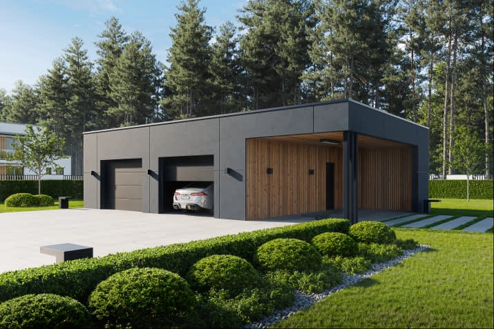 BK-65 BUDYNEK GOSPODARCZY - wizualizacja 2