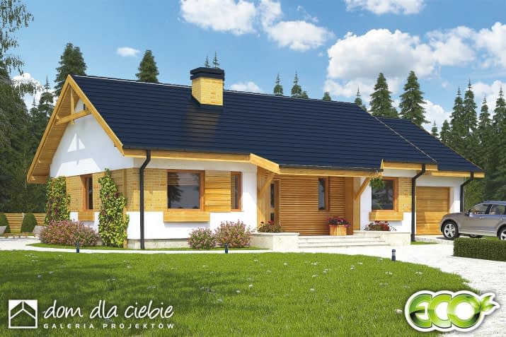 Julek trend z garażem - wizualizacja 2