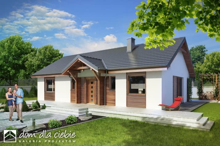 Filipek II bez garażu - wizualizacja 2