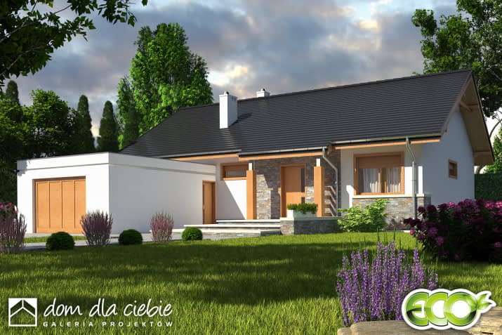 Gąska II z garażem - wizualizacja 2