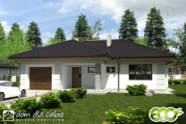 Radek z garażem - wizualizacja 2