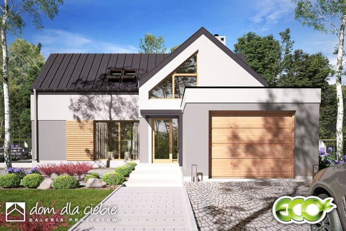 Sobota A1 z garażem - wizualizacja 2