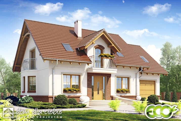 Dom Dla Ciebie 1 w3 z garażem - wizualizacja 2