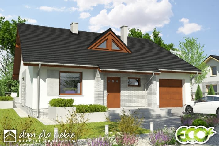 Alf II z garażem - wizualizacja 2