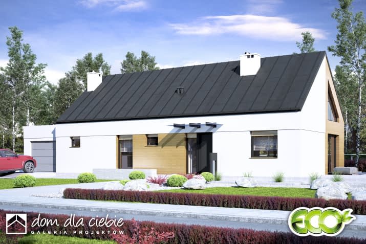 Żurawinka II z garażem - wizualizacja 2