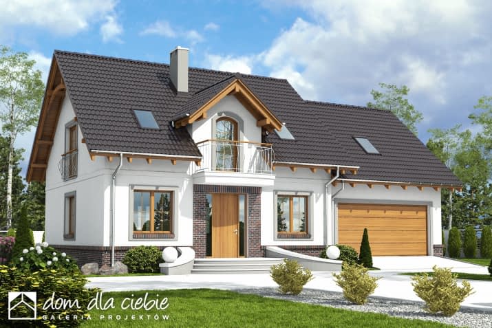 Dom Dla Ciebie 5 A3 z garażem 2st. - wizualizacja 2