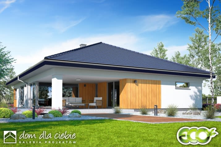 Bursztyn II A1 z garażem 2st. - wizualizacja 2