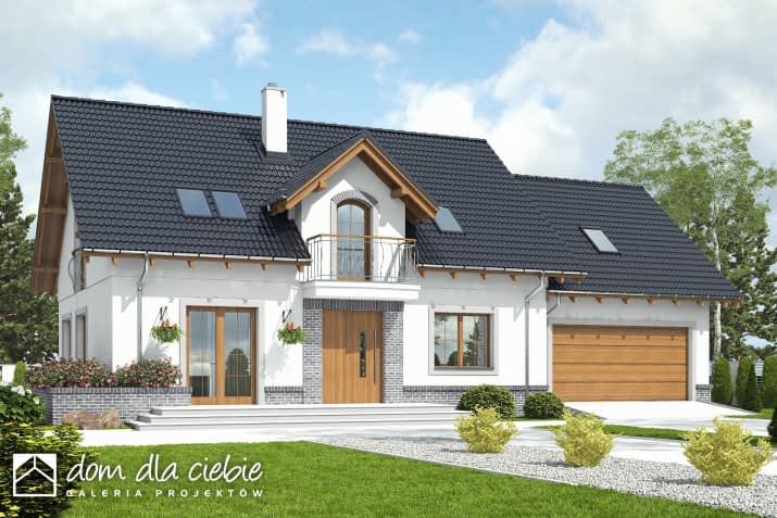 Dom Dla Ciebie 10 A1 z garażem 2st. - wizualizacja 2