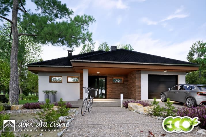 Melisa II z garażem - wizualizacja 2