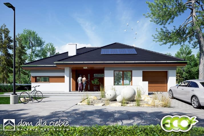 Jerzynka z garażem - wizualizacja 2