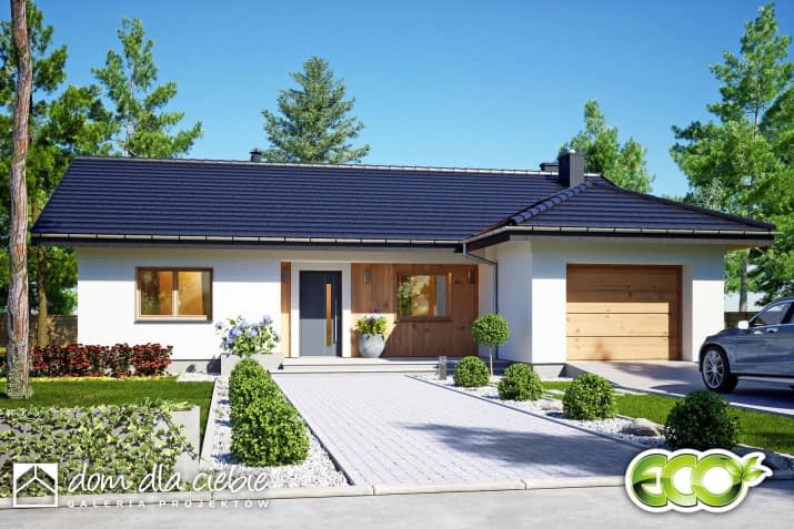 Bratek V z garażem - wizualizacja 2