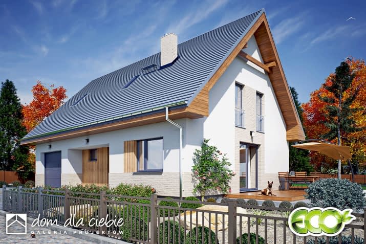 Kołysanka z garażem - wizualizacja 2