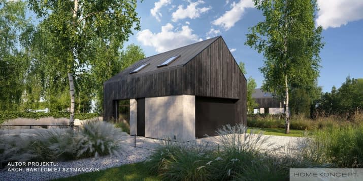 Garaż HOMEKONCEPT G 09 - wizualizacja 2