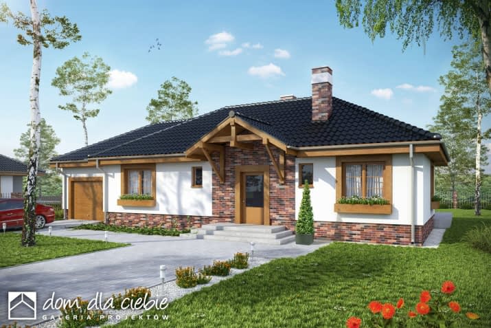 Filipek z garażem - wizualizacja 2