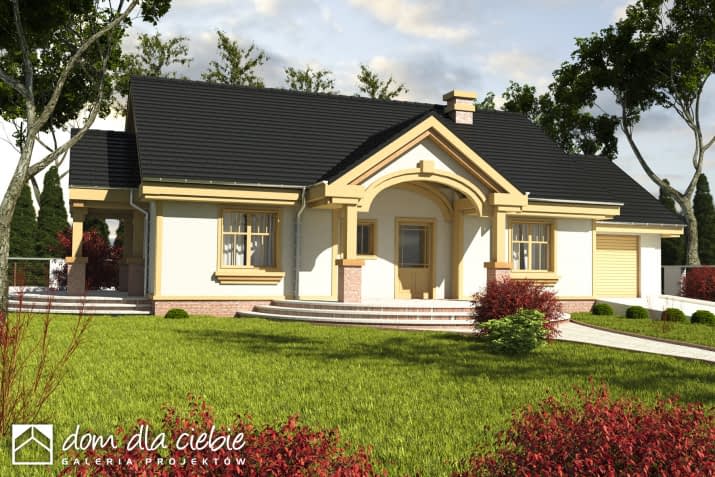 Czajka z garażem - wizualizacja 2