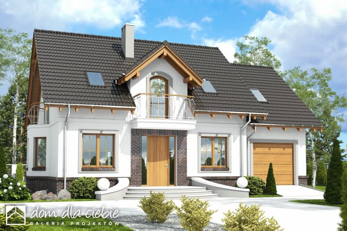 Dom Dla Ciebie 5 z garażem - wizualizacja 2