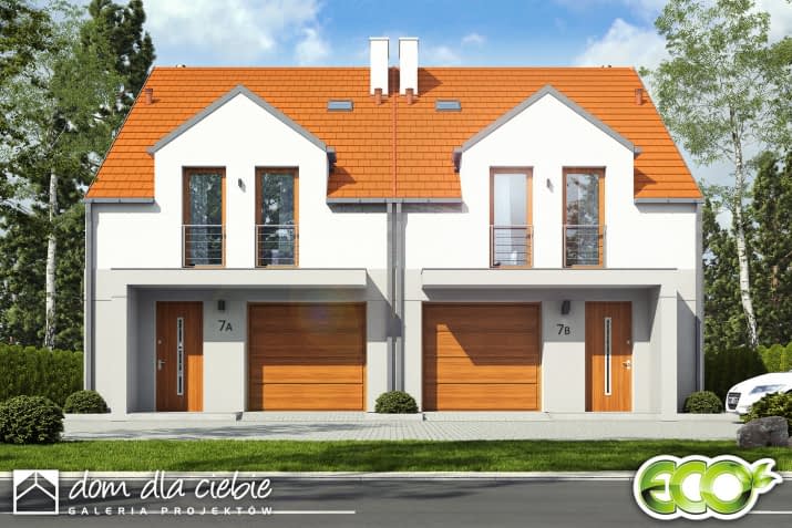 Jukka A-BL z garażem - wizualizacja 2