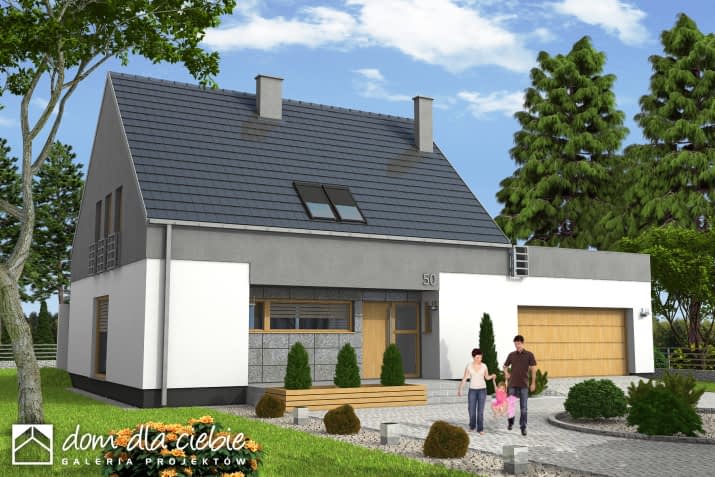 Oleg z G2 z garażem 2st. - wizualizacja 2