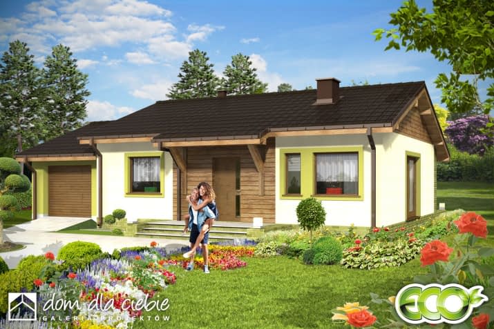 Hugo z garażem - wizualizacja 2