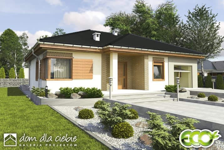 Jerzyk z garażem - wizualizacja 2