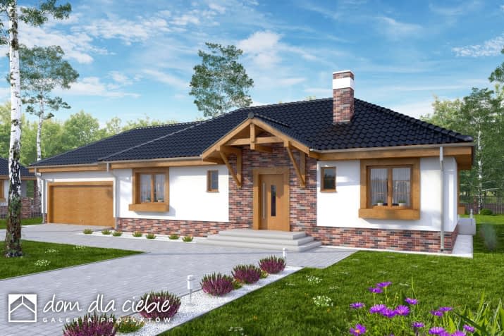 Filipek A1 z garażem 2st. - wizualizacja 2