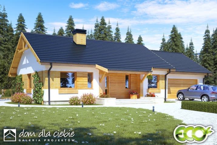 Julek trend A1 z garażem 2st. - wizualizacja 2