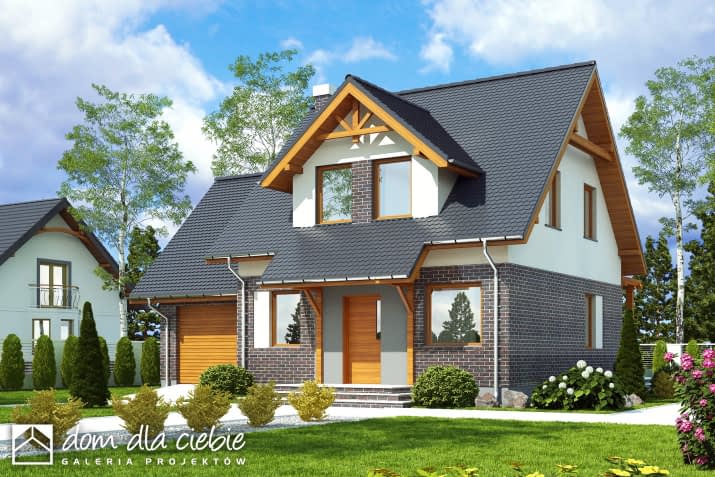 Koliber z garażem - wizualizacja 2