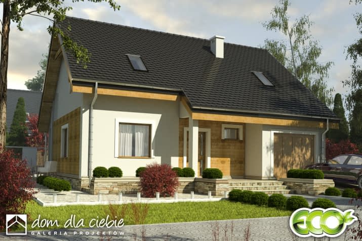 Alka II z garażem - wizualizacja 2