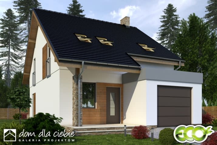 Norbert z garażem - wizualizacja 2