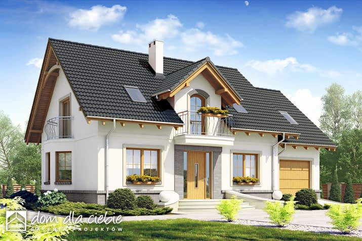Dom Dla Ciebie 1 z garażem - wizualizacja 2