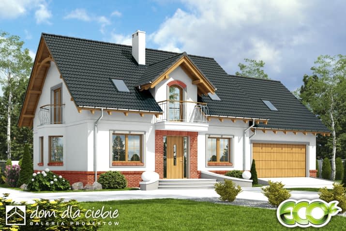 Dom Dla Ciebie 1 w4 A1 z garażem 2st. - wizualizacja 2