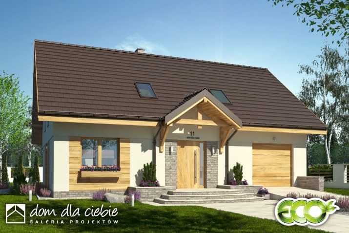 Julia II A1 z garażem - wizualizacja 2