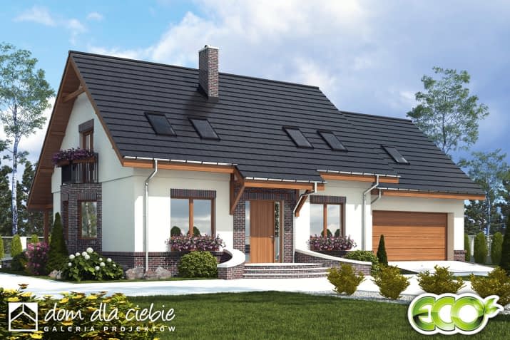 Dom Dla Ciebie 2 A1 z garażem 2st. - wizualizacja 2
