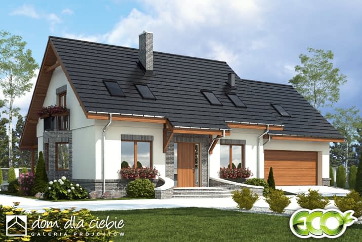 Dom Dla Ciebie 2 W2 A1 z garażem 2st. - wizualizacja 2