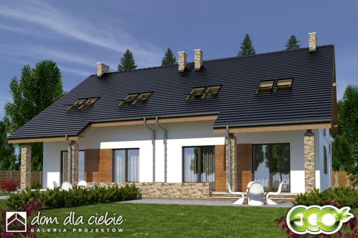 Norbert bliźniak A-BL2 z garażem - wizualizacja 2