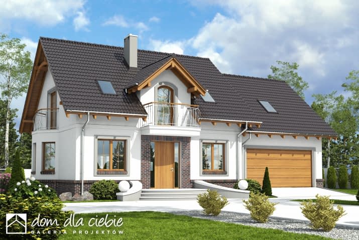 Dom Dla Ciebie 5 A1 z garażem 2st. - wizualizacja 2