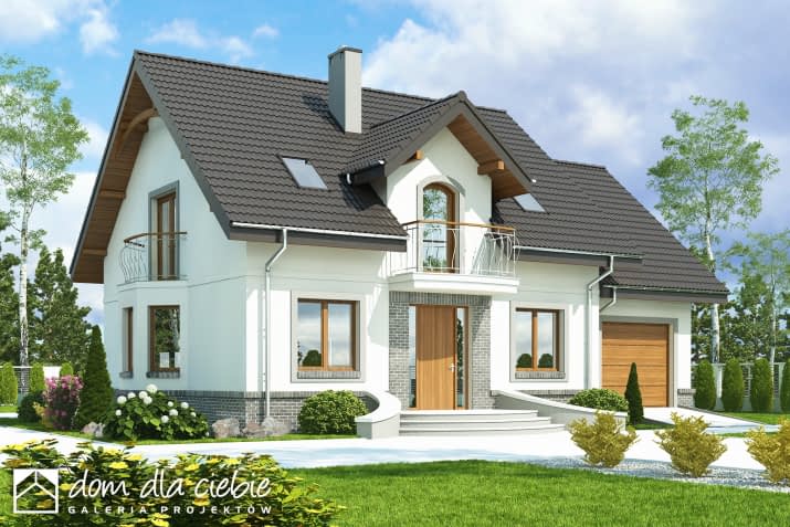 Dom Dla Ciebie 3 A2 z garażem - wizualizacja 2