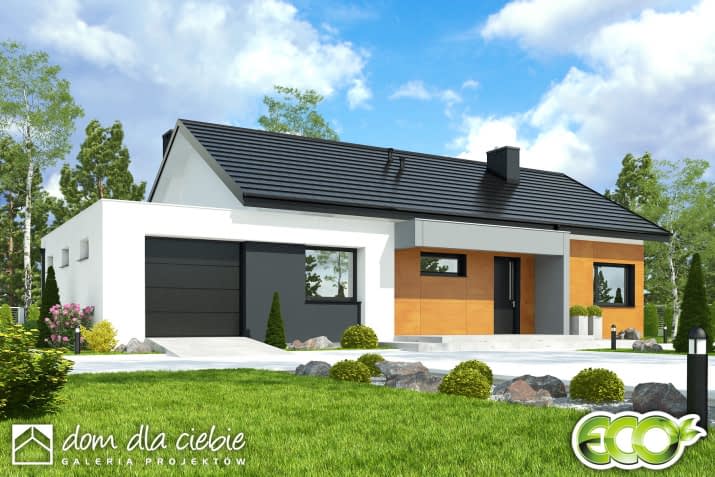 Kalikst z garażem - wizualizacja 2