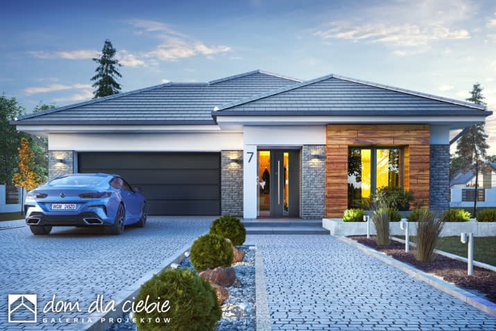 Galena z garażem 2st. - wizualizacja 2