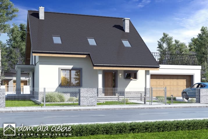 Strzyżyk II A1 z garażem 2st. - wizualizacja 2
